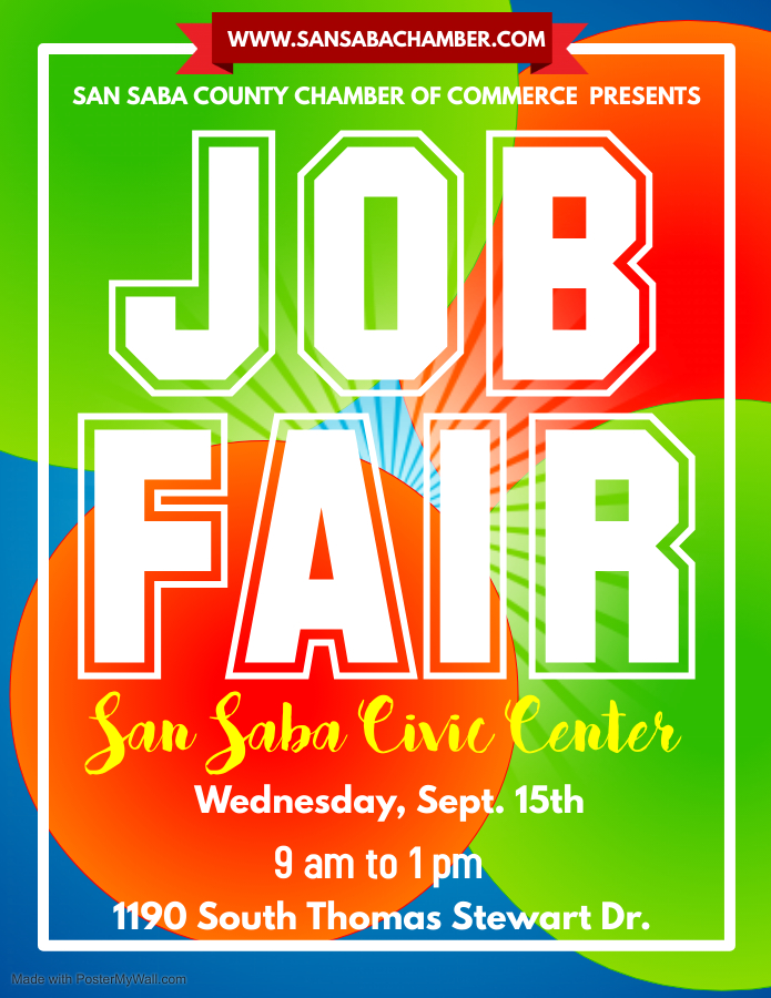 Job Fair 9-15-21 in San Saba County