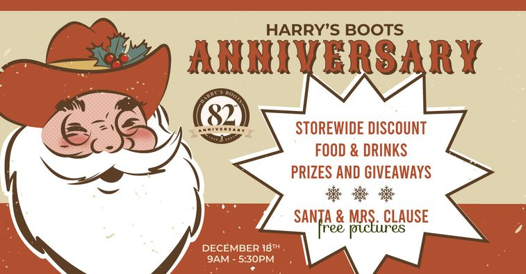 Harry's Boots 82nd Anniversary