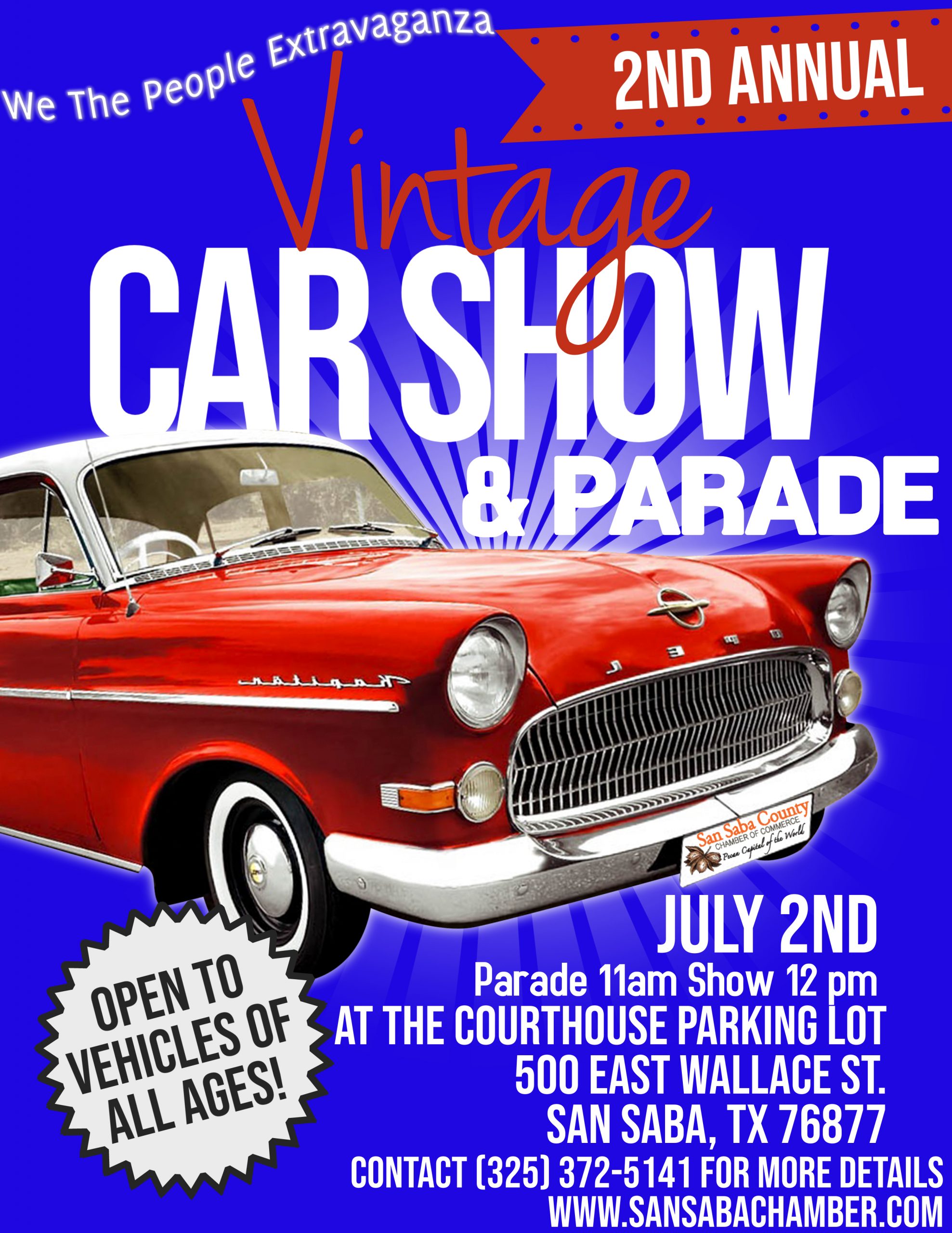 2nd Annual Parade and Vintage Car Show San Saba 2022