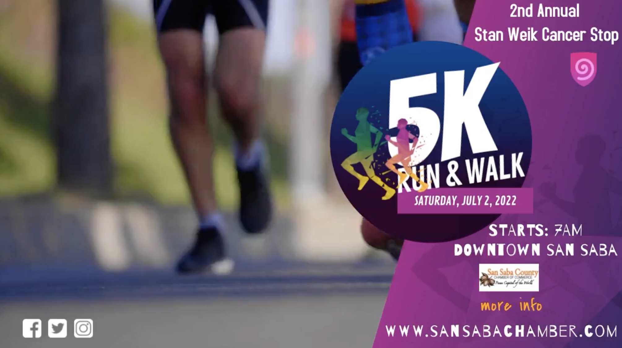 2nd Annual Stan Weik 5K Run & Walk Cancer Stomp